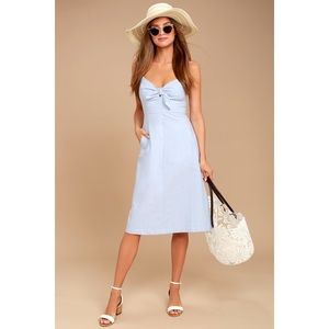 NEVER WORN LIGHT BLUE DRESS FROM LULU’S